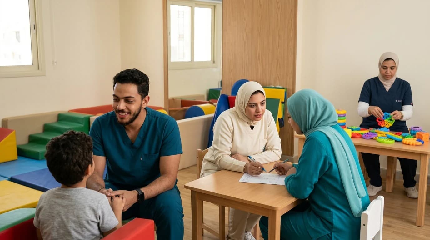 مشهد توضيحي لخدمة التقييم الشامل متعدد التخصصات في BENE